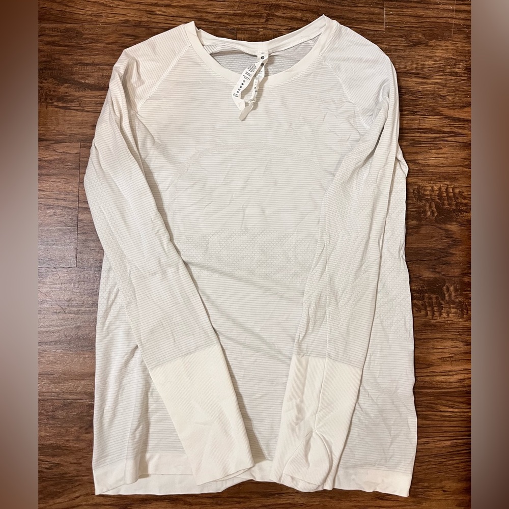 White Long Sleeve Swifty Tech